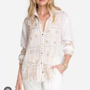 Johnny Was Alberte Oversized Shirt XS NWT